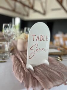 Table numbers